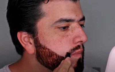 Barba con tinte en polvo